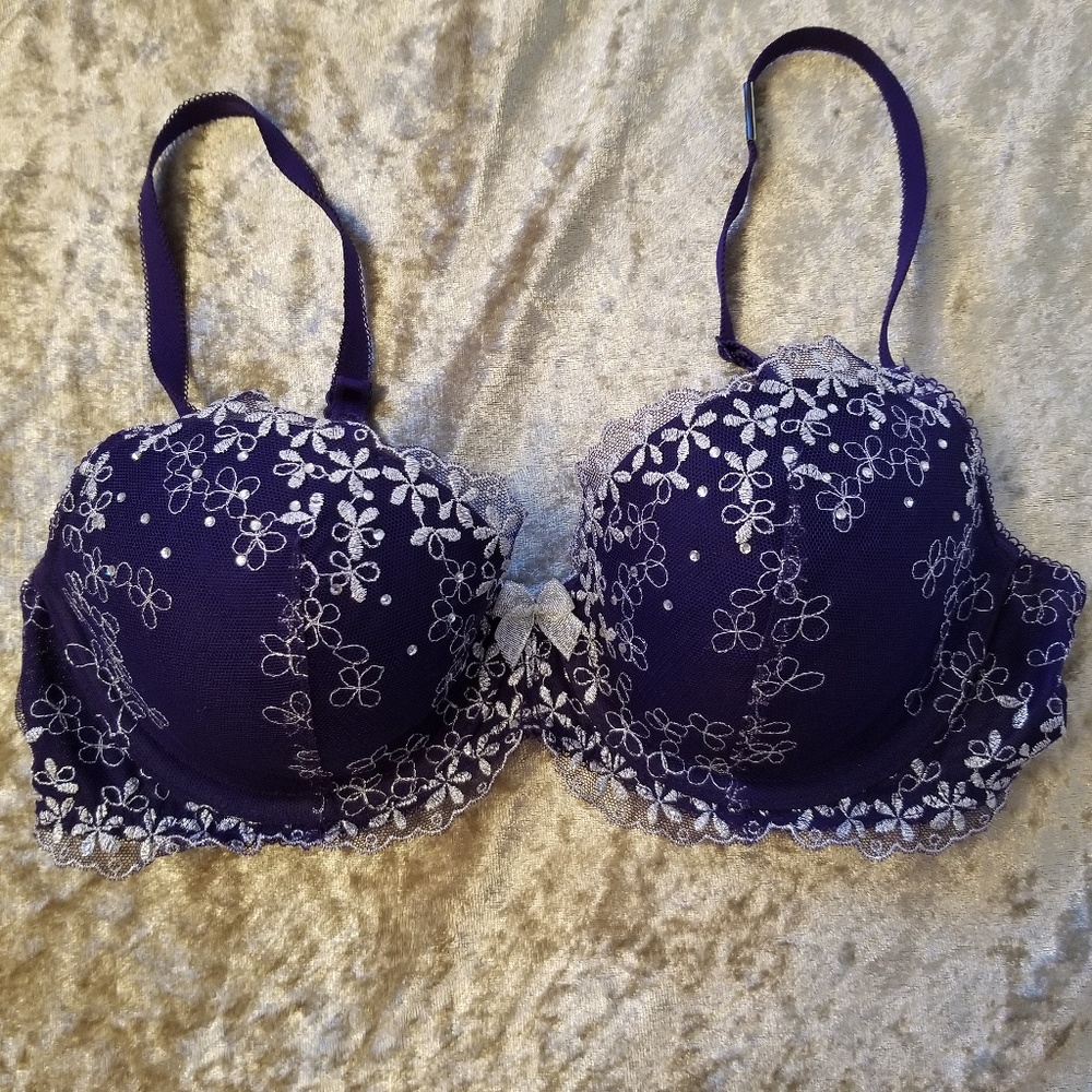 Victoria's Secret Royal blue Swarovski bra